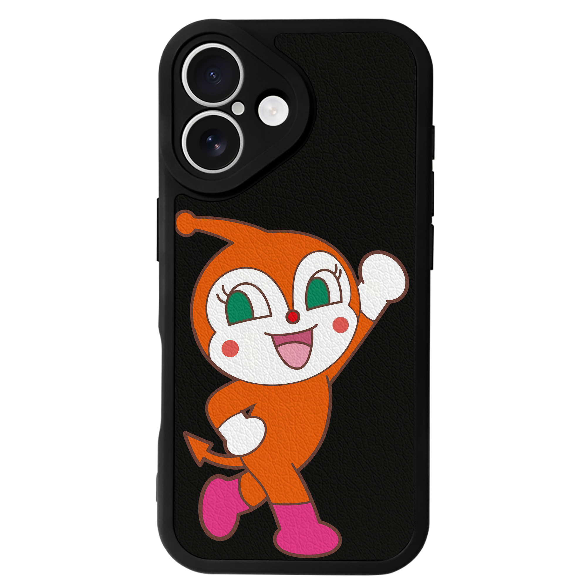 （画像用） アンパンマン Anpanman 【iPhone 16シリーズ対応】シリコンスマホケース（レザー調） 材質：シリコン